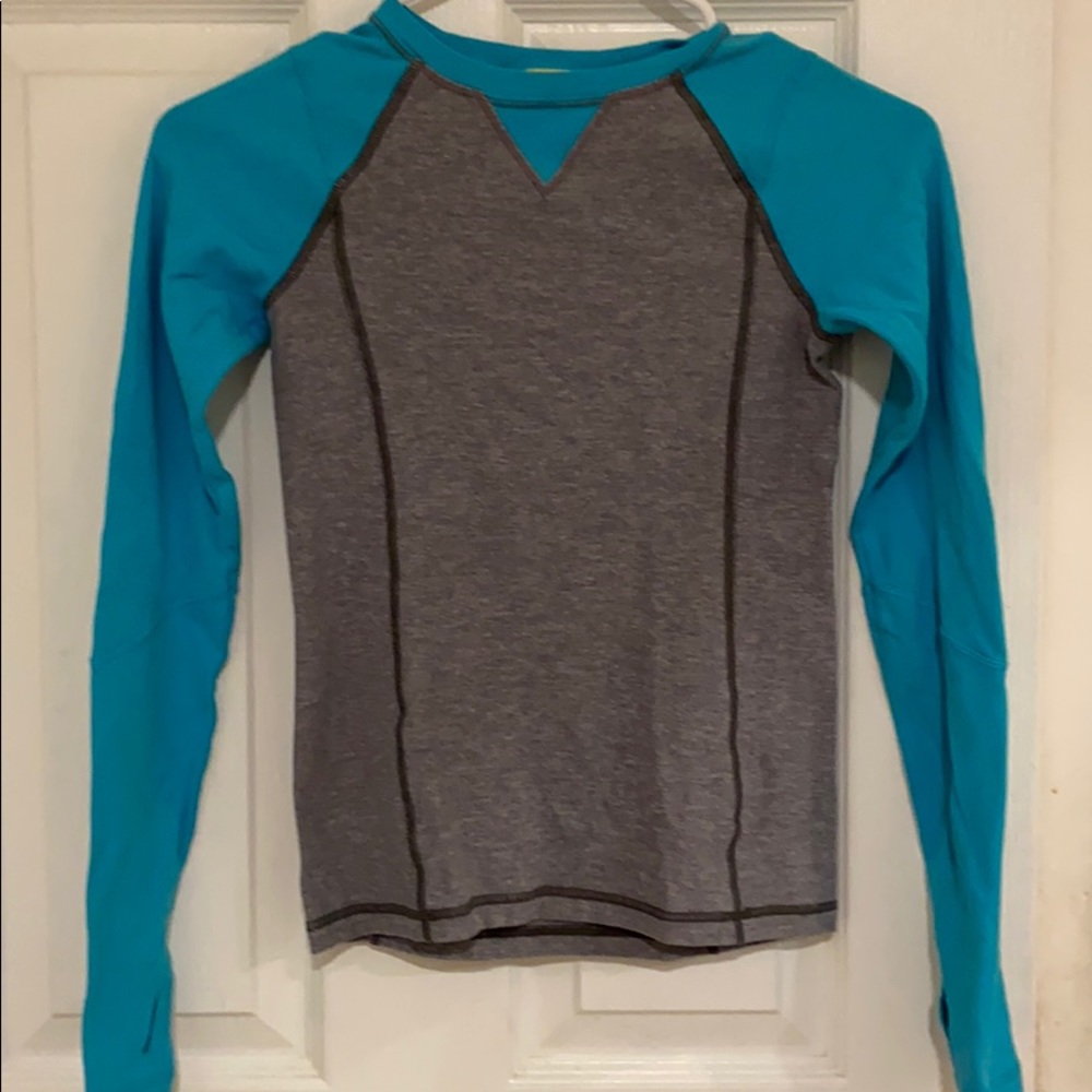 Grey and blue long sleeve
